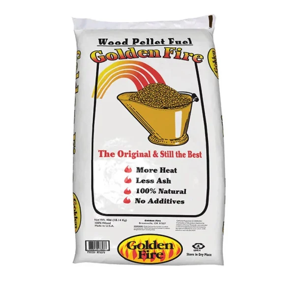 Golden Fire Premium Wood Pellets - 40 lb
