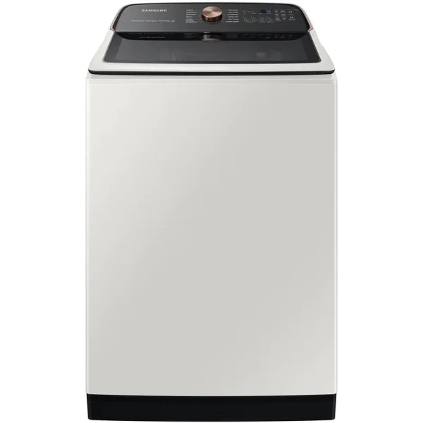 Samsung WA55A7300AE 5.5 Cu. ft. Ivory Smart He Top Load Washer with Super Speed Wash