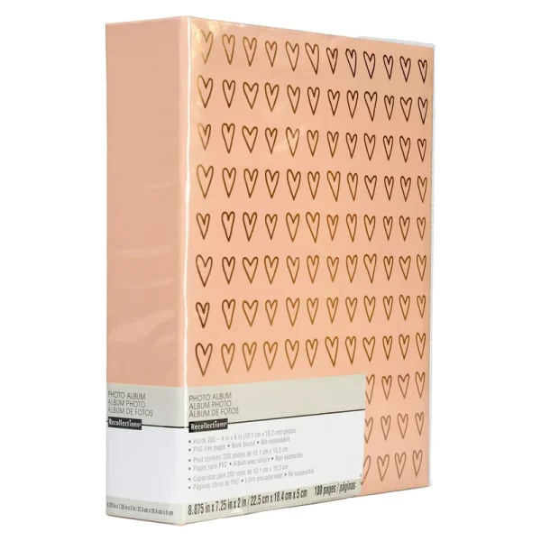 Pink Hearts Photo Album by Recollections