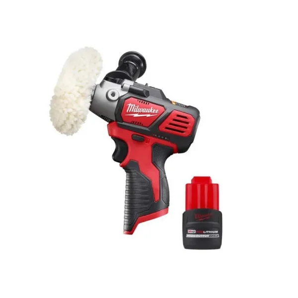 Milwaukee M12 12-Volt Lithium-Ion Cordless Variable Speed Polisher/Sander w/M12 12V Lithium-Ion CP High Output 2.5 Ah Battery Pack