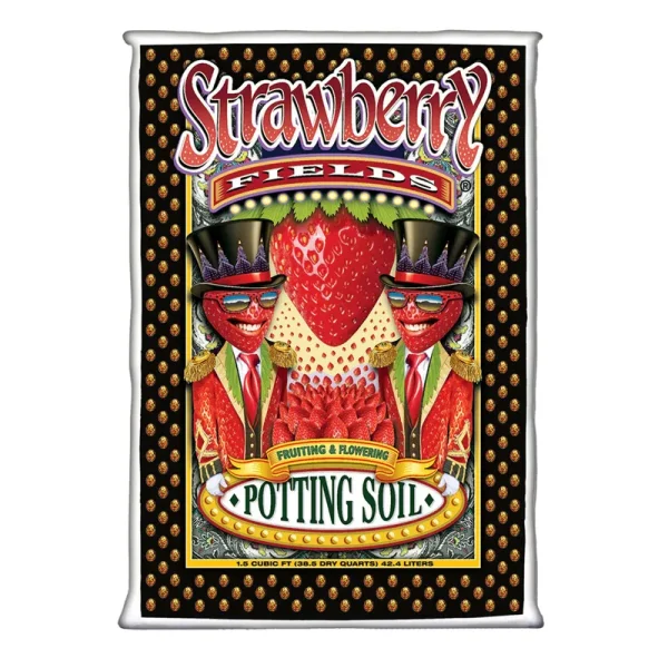 FoxFarm Strawberry Fields Flowering Garden Potting Soil 1.5 Cubic Feet (2 Pack)