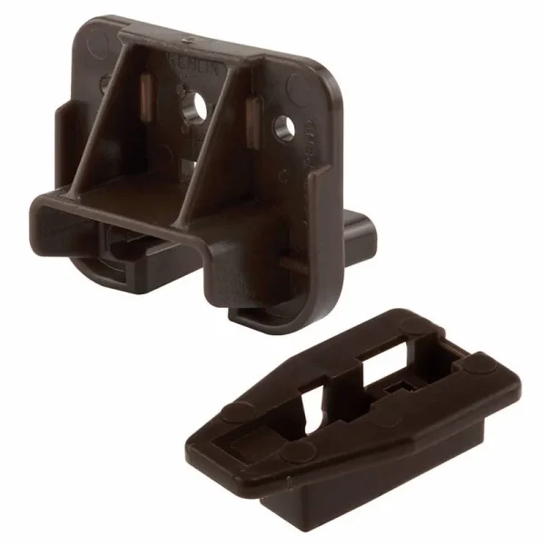 Prime Line Drawer Track Guide and Glide, Dark Brown