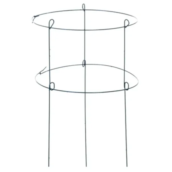 Green Thumb 89322GT Peony Plant Support Double Green Ring 18 x 36-in.