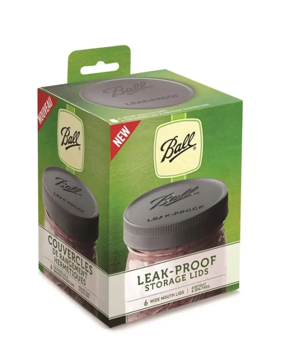 Ball Mason Jar Lids - Regular Mouth (Mason Jar Caps) - Leak Proof