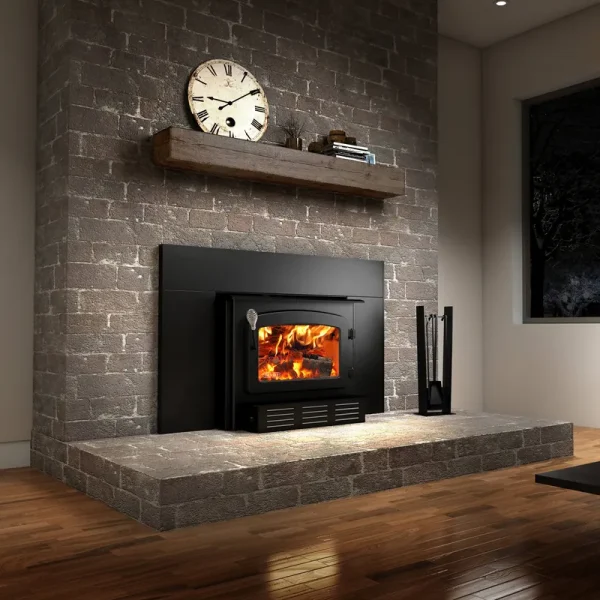 Drolet Wood Stove Insert Fireplace, Black