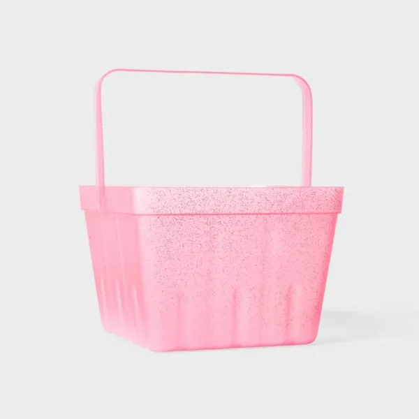 Spritz Easter Plastic Berry Pink Basket | Target
