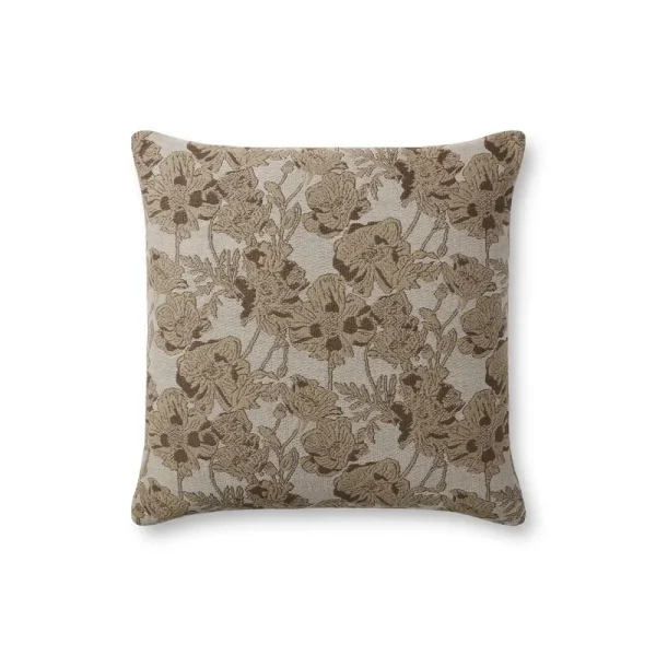 Matilda Beige/Mocha Pillow - Chris Loves Julia x Loloi
