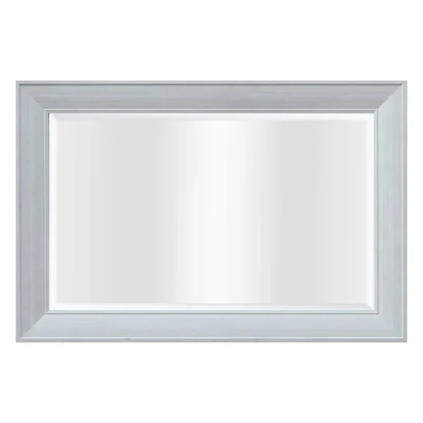 Better Homes & Garden 24 inch x 36 inch Modern Rectangle MDF Wall Mirror, Grey, Size: 24 x 36