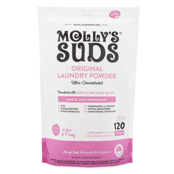 Molly's Suds, Original Laundry Powder, Lotus and Peony