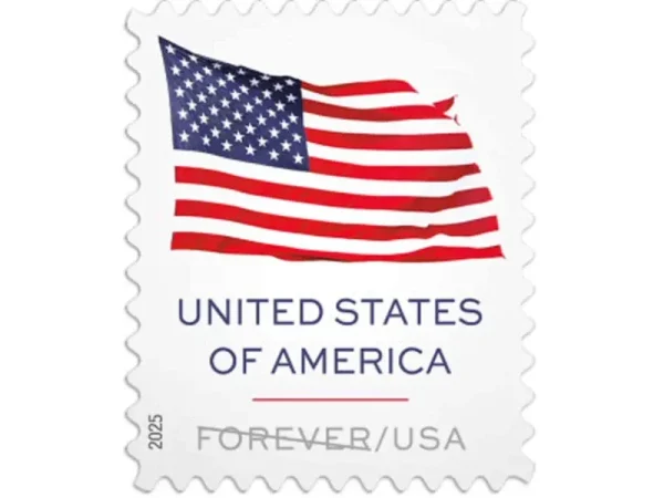 Forever Stamps 2025 U.S. Flag – Patriotic Symbol. First-Class Postage