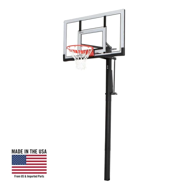 Lifetime 7.5' - 10' Adjustable Height 54" Acrylic in - Ground Basketball System (90878)