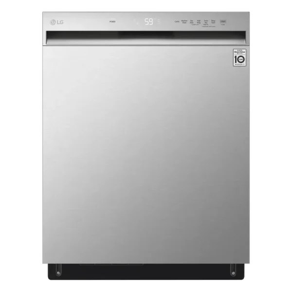 Lave-vaisselle encastr�� �� commandes frontales de 24 Po LG - Acier inoxydable