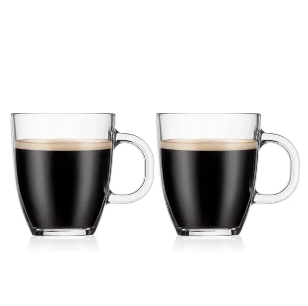 Bodum 12oz 2pk Single Wall Bistro Mug - Clear