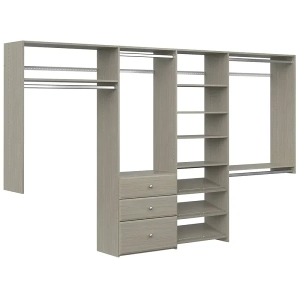 Easy Track Dual Tower Closet Kit