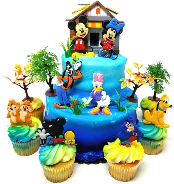 Cake Topper 15 Piece Mickey Mouse Clubhouse Birthday Set Featuring Mickey and FR