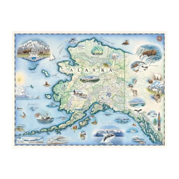 Alaska State Map Art - 100% Custom Prints