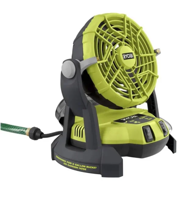 Ryobi ONE+ 18V Portable Bucket Top Misting Fan (Tool Only)