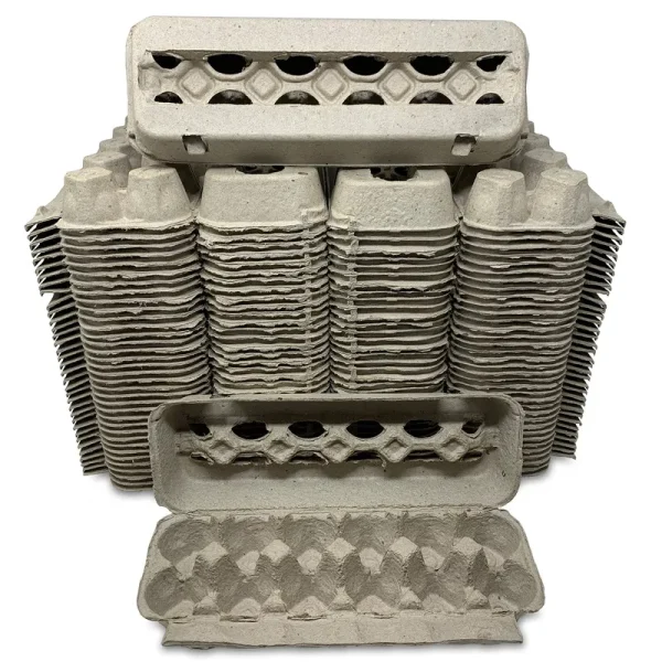 Cackle Hatchery Vented Paper Pulp Egg Cartons Holds 1 Dozen Chicken Eggs (72 Pack)