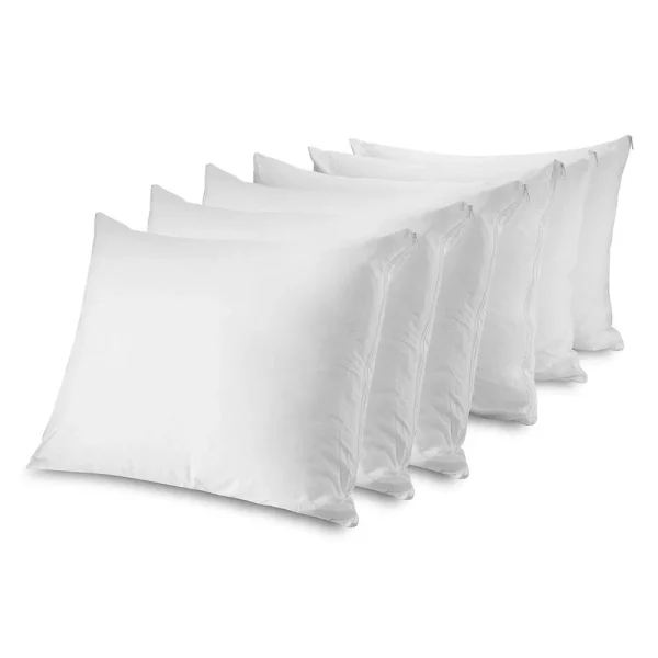 Circles Home 100% Cotton Breathable Standard Pillow Protector ÿ (6 Pack)