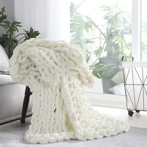 Donna Sharp's Chunky Chenille Throw - 40" x 50" - Blush
