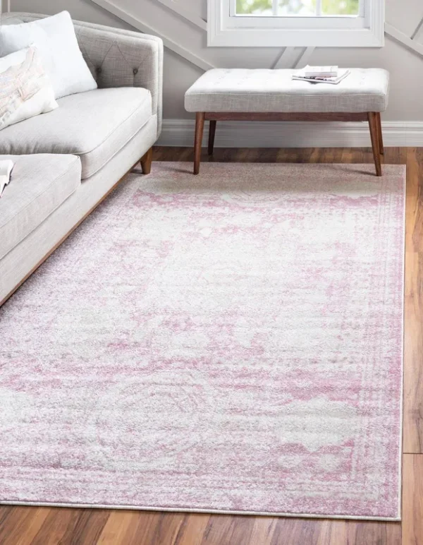 Unique Loom Wells Bromley Rug, Pink, 5x8 ft