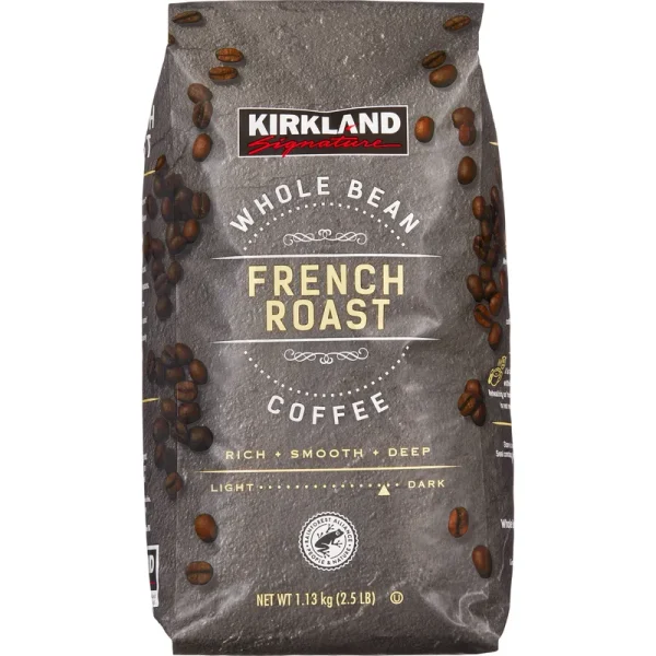 Kirkland Signature Whole Bean Coffee, French Roast, 2.5 lb