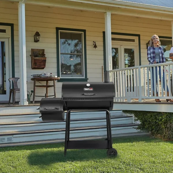Royal Gourmet CC1830F Charcoal Grill with Offset Smoker, Black