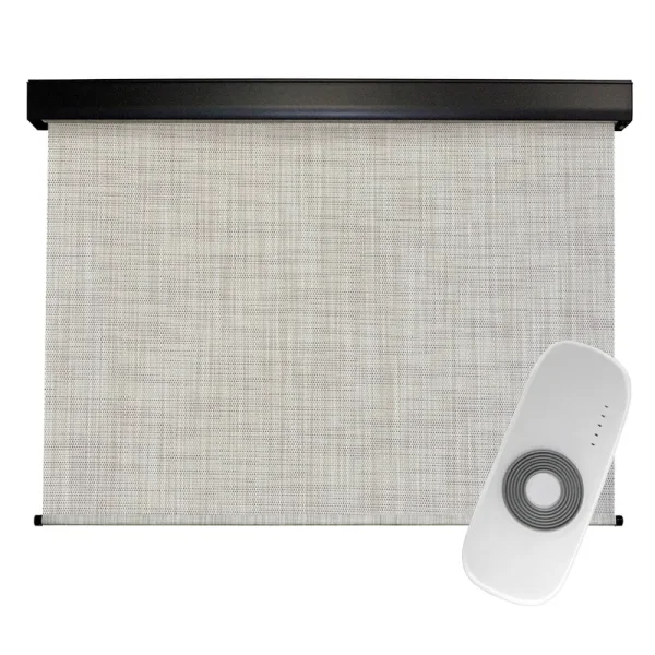 Keystone Fabrics Premium Outdoor Sun Shade, Motorized, 48"W x 96"H, Caribbean