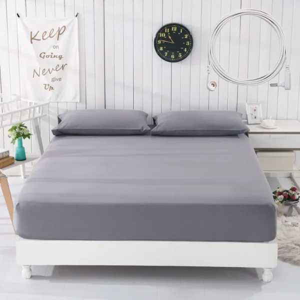 Hakunamatata Grounding Fitted Sheet with 15 Feet Grounding Cord, Queen size, 5% Silver Fiber & 95% Cotton Fiber, Conductive Earthing Bed Sheet for