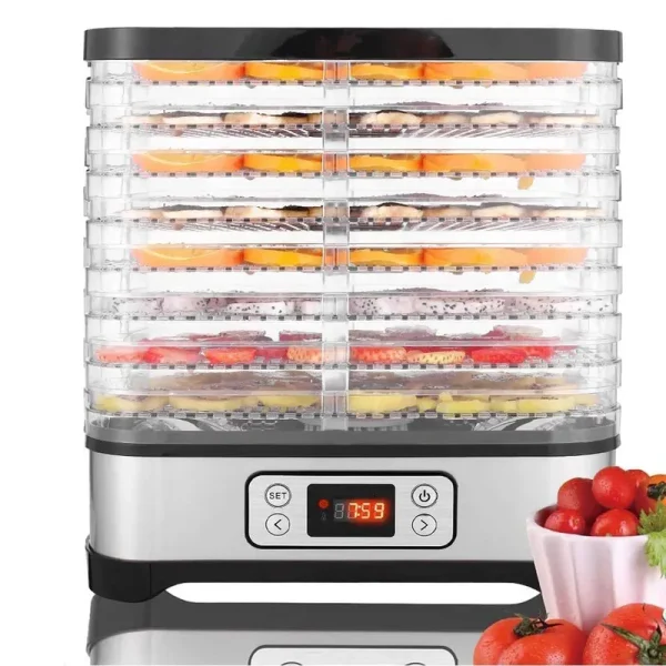 Electric 400W 8 Trays Food Dehydrator Machine with Temperature Control for Meat