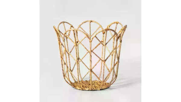 Pillowfort Kids Small Tulip Shaped Woven Basket | Target