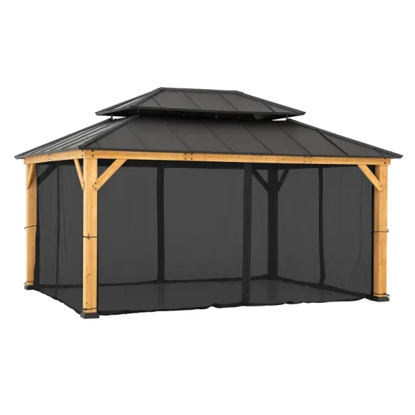 Sunjoy Universal Mosquito Netting for 12 ft. 16 ft. Gazebos