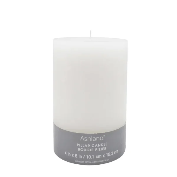 4" x 6" White Pillar Candle by Ashland | Michaels