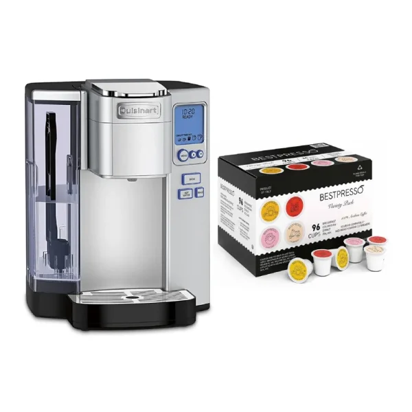 Cuisinart SS-10P1 Premium Coffeemaker with 96-Count Single Serve K-Cup Set