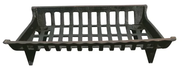 Cast Iron Fireplace Grate, Black, 24 in.