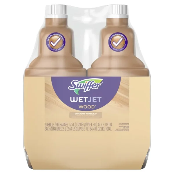 Swiffer WetJet Wood Floor Cleaner Solution Refill - 42.2 oz - 2 Pack