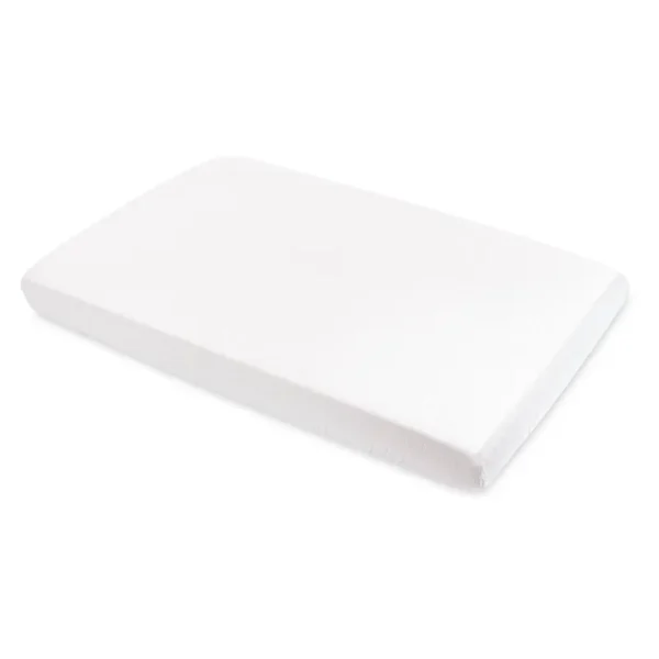 Babyletto Mini Crib Sheet in GOTS Certified Organic Muslin Cotton - White
