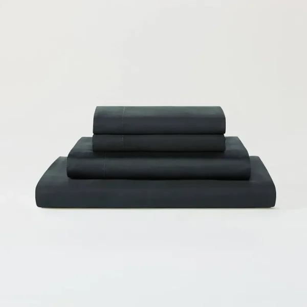 Eucalyptus Sheet Set | AiryWeight Cooling Tencel Lyocell Sheets | 1 Fitted Sheet, 2 Pillowcases | Lightweight | Moisture-Wicking | Sijo