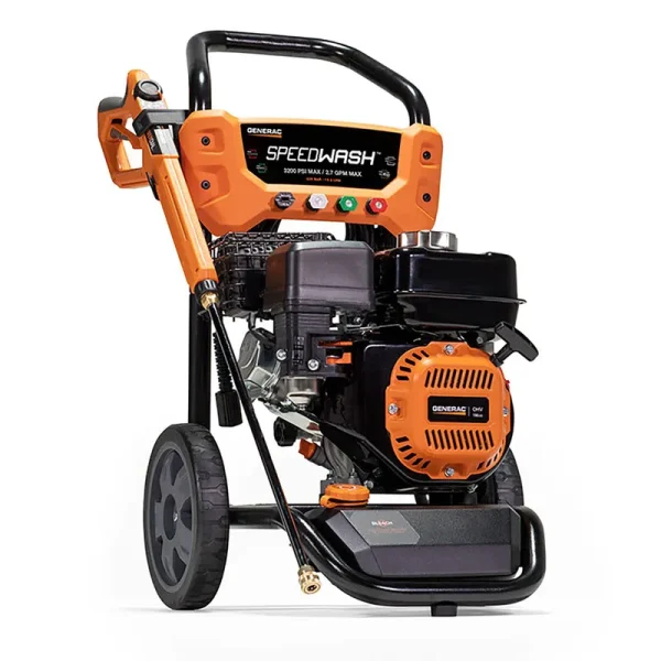 Generac 8902 3200 PSI 2.7 GPM SpeedWash Residential Gas Powered Pressure Washer with Soap Tank