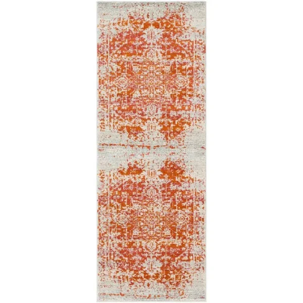 Art of Knot Sutherland 2'7 inch x 7'3 inch Runner Area Rug, Orange