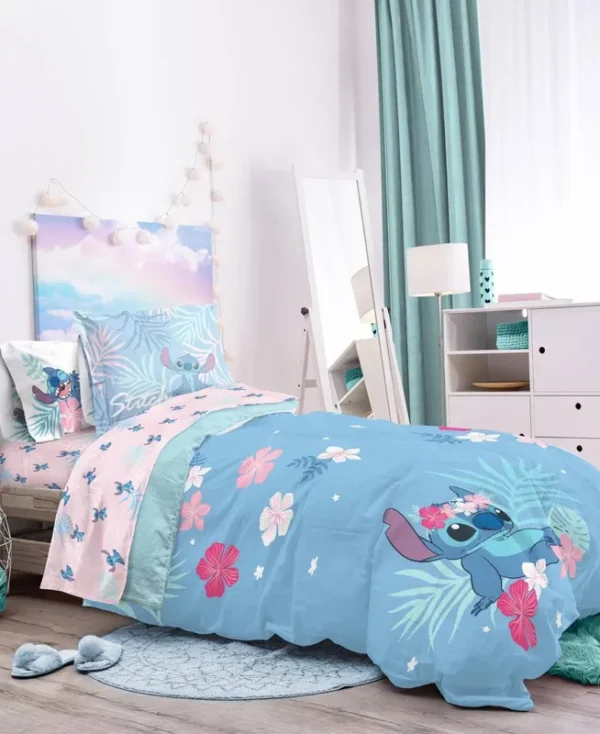 Disney Lilo & Stitch Paradise Dream 7 Piece Microfiber Queen Bed Set