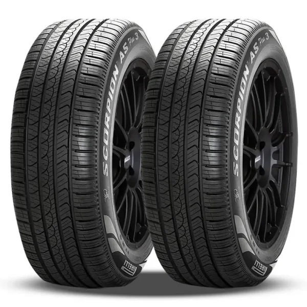Pair of 2 Pirelli Scorpion All-Season Plus III 225/55R19 99V 70000 Mile Warranty Tires P3918900 / 225/55/19 / 2255519