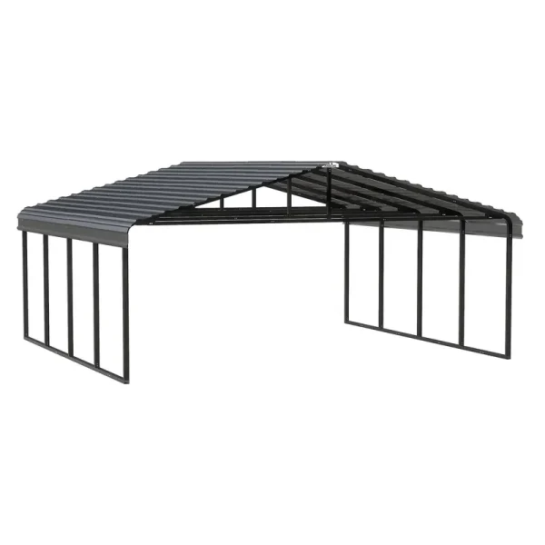 Arrow Carport, 20' x 20' x 9' Charcoal