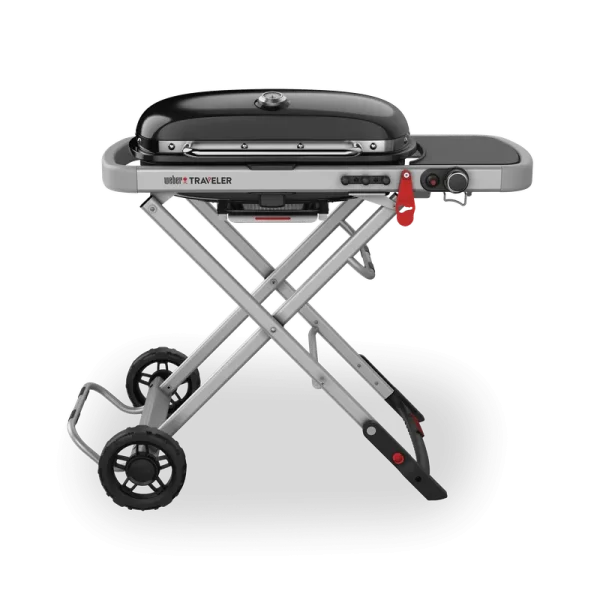 Weber Traveler Portable Propane Gas Grill, Black