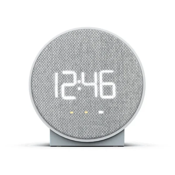 Capello Round Time Table Clock Gray
