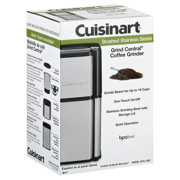 Cuisinart Brushed Stainless Series Coffee Grinder, Grind Central