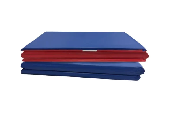 Peerless Plastics Basic Toddler KinderMat, 19 x 45 x 5/8 Inches, Blue and Red