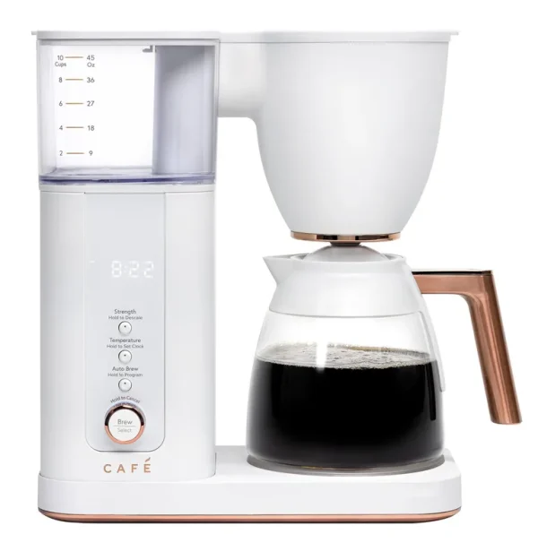 Caf�� Specialty Drip Coffee Maker with Glass Carafe, 10 Cups, Matte White