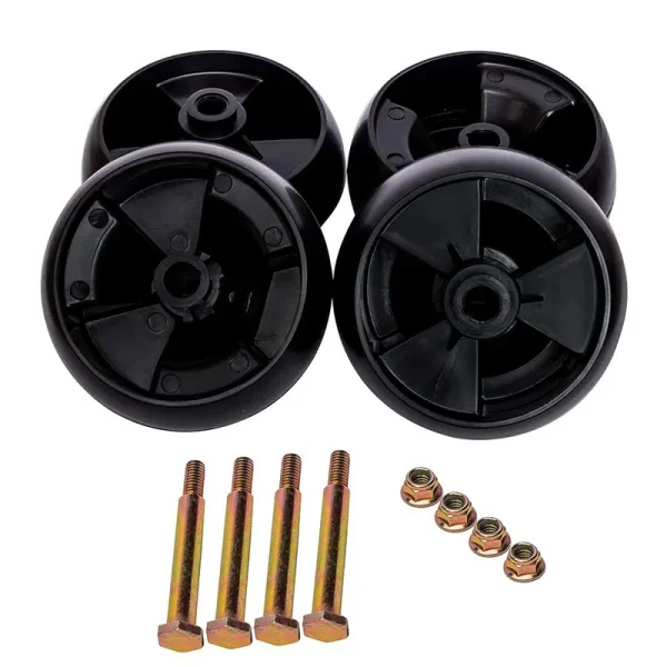 4 Pack Lawn Mower Deck Wheels Replacement MTD 734-04155 Toro 112-0677 Fit for Craftsman Husqvarna Cub Cadet