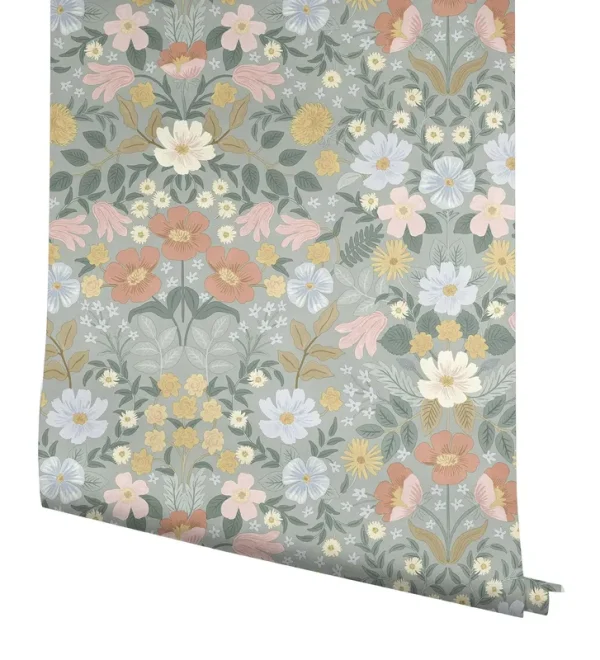 Rifle Paper Co. Bramble Garden Peel & Stick Wallpaper - Sage